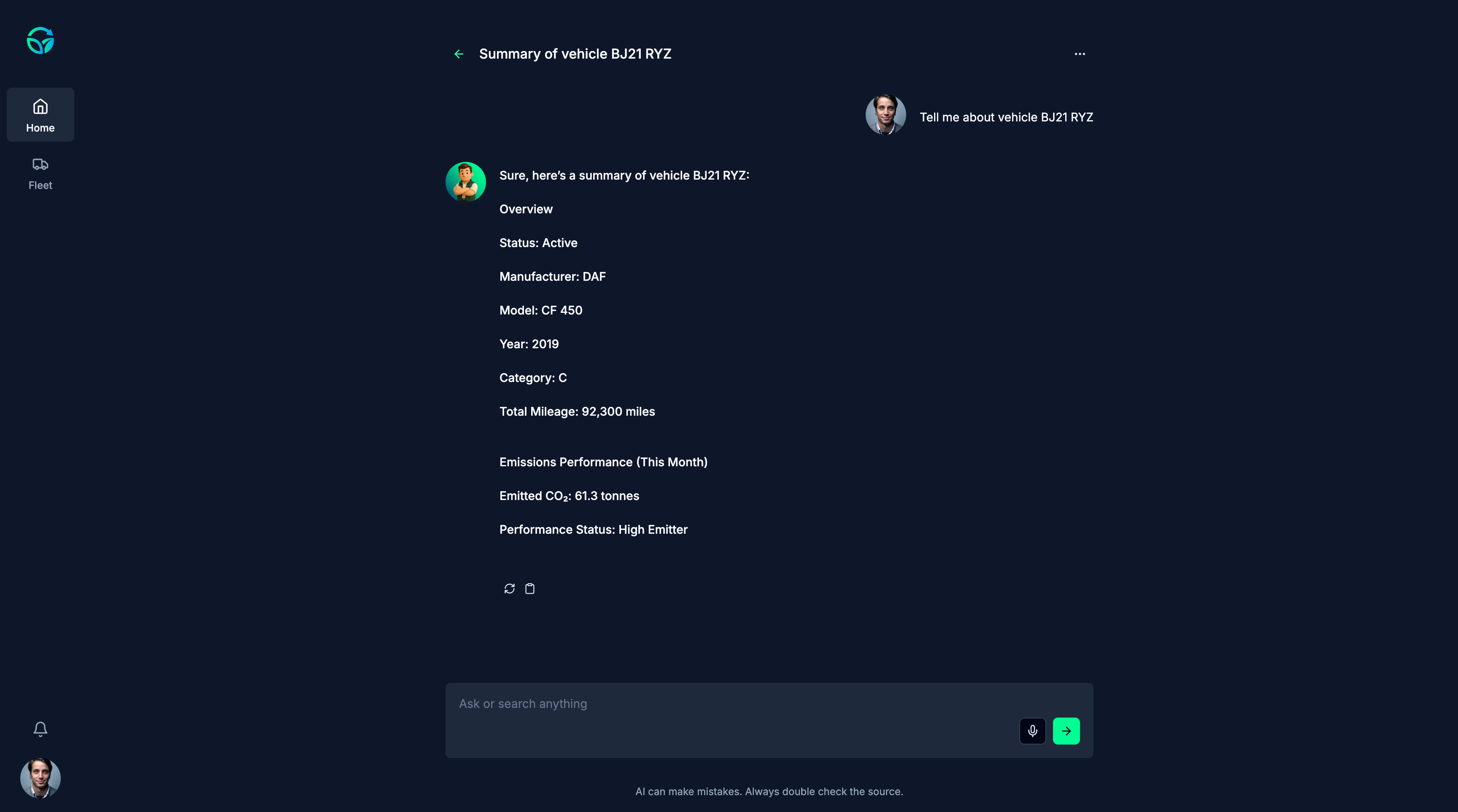FynloAI vehicle AI chat